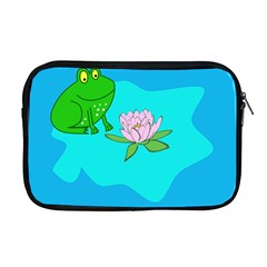 Frog Flower Lilypad Lily Pad Water Apple Macbook Pro 17  Zipper Case