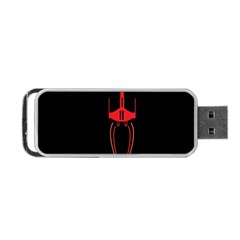 Ship Space Spaceship Portable USB Flash (Two Sides)