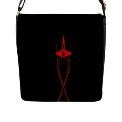 Ship Space Spaceship Flap Messenger Bag (L) 