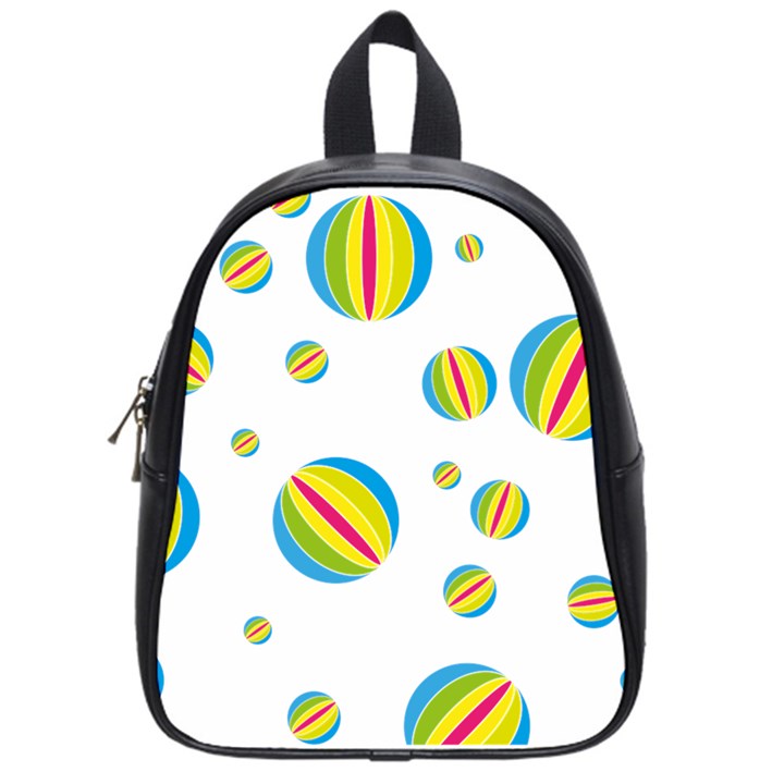 Balloon Ball District Colorful School Bag (Small)