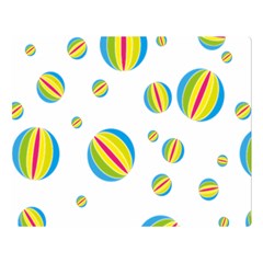 Balloon Ball District Colorful Double Sided Flano Blanket (large) 