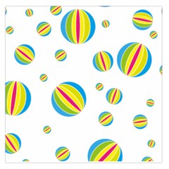 Balloon Ball District Colorful Large Satin Scarf (square) by BangZart