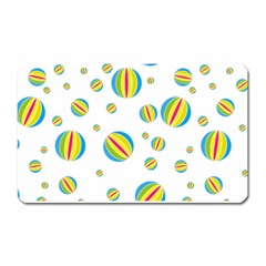 Balloon Ball District Colorful Magnet (rectangular) by BangZart