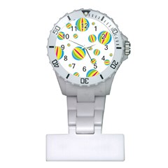 Balloon Ball District Colorful Plastic Nurses Watch