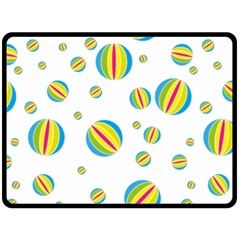 Balloon Ball District Colorful Double Sided Fleece Blanket (large) 