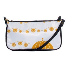 Pumpkin Halloween Deco Garland Shoulder Clutch Bags by BangZart