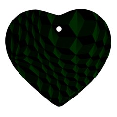 Pattern Dark Texture Background Heart Ornament (Two Sides)