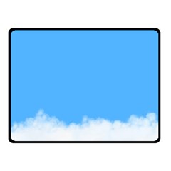 Sky Blue Blue Sky Clouds Day Double Sided Fleece Blanket (small) 