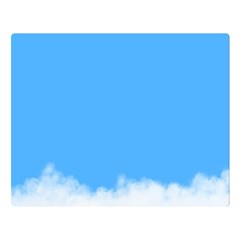 Sky Blue Blue Sky Clouds Day Double Sided Flano Blanket (large)  by BangZart