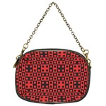 Abstract Background Red Black Chain Purses (Two Sides)  Front