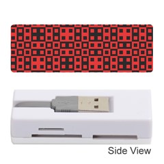 Abstract Background Red Black Memory Card Reader (stick)  by BangZart