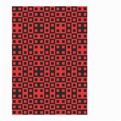 Abstract Background Red Black Small Garden Flag (two Sides)