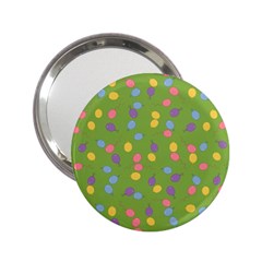 Balloon Grass Party Green Purple 2.25  Handbag Mirrors