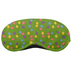 Balloon Grass Party Green Purple Sleeping Masks