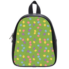 Balloon Grass Party Green Purple School Bag (Small)