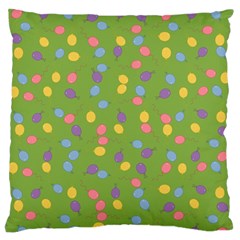 Balloon Grass Party Green Purple Standard Flano Cushion Case (Two Sides)