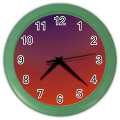 Course Colorful Pattern Abstract Color Wall Clocks by BangZart