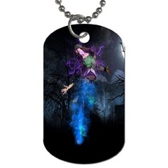 Magical Fantasy Wild Darkness Mist Dog Tag (one Side)