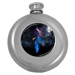 Magical Fantasy Wild Darkness Mist Round Hip Flask (5 Oz) by BangZart