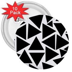 Template Black Triangle 3  Buttons (10 Pack)  by BangZart