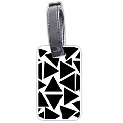 Template Black Triangle Luggage Tags (one Side) 