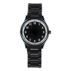 Q Tips Collage Space Stainless Steel Round Watch