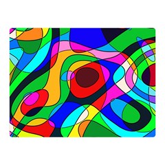 Digital Multicolor Colorful Curves Double Sided Flano Blanket (mini) 