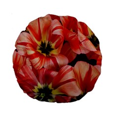 Tulips Flowers Spring Standard 15  Premium Round Cushions