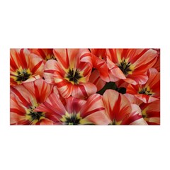 Tulips Flowers Spring Satin Wrap