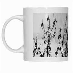 Snow Winter Cold Landscape Fence White Mugs