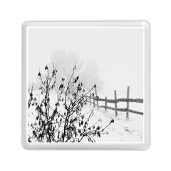 Snow Winter Cold Landscape Fence Memory Card Reader (Square) 