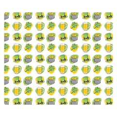 St Patrick S Day Background Symbols Double Sided Flano Blanket (small) 