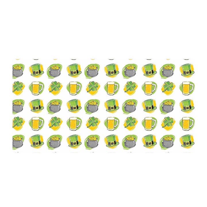 St Patrick S Day Background Symbols Satin Wrap