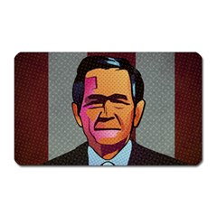 George W Bush Pop Art President Usa Magnet (rectangular) by BangZart