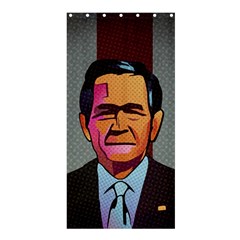 George W Bush Pop Art President Usa Shower Curtain 36  X 72  (stall)  by BangZart