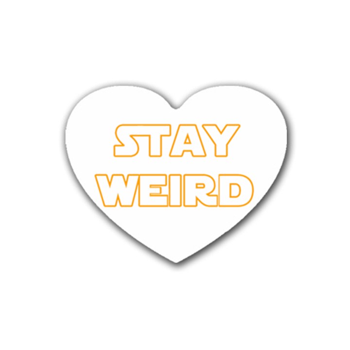 Stay weird Heart Coaster (4 pack) 