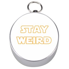 Stay Weird Silver Compasses by Valentinaart