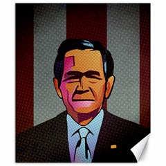 George W Bush Pop Art President Usa Canvas 20  X 24   by BangZart
