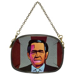 George W Bush Pop Art President Usa Chain Purses (one Side)  by BangZart