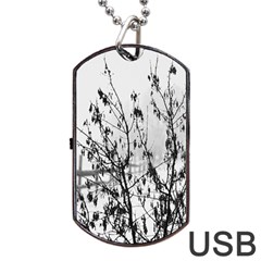 Snow Winter Cold Landscape Fence Dog Tag Usb Flash (one Side) by BangZart