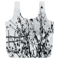 Snow Winter Cold Landscape Fence Full Print Recycle Bags (l)  by BangZart