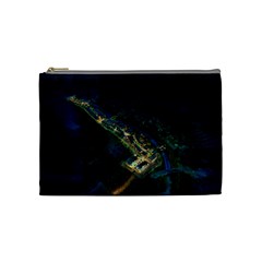 Commercial Street Night View Cosmetic Bag (medium)  by BangZart