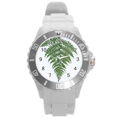 Boating Nature Green Autumn Round Plastic Sport Watch (l)