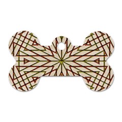 Kaleidoscope Online Triangle Dog Tag Bone (one Side)