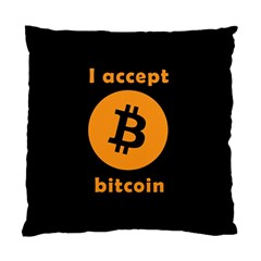 I accept bitcoin Standard Cushion Case (Two Sides)