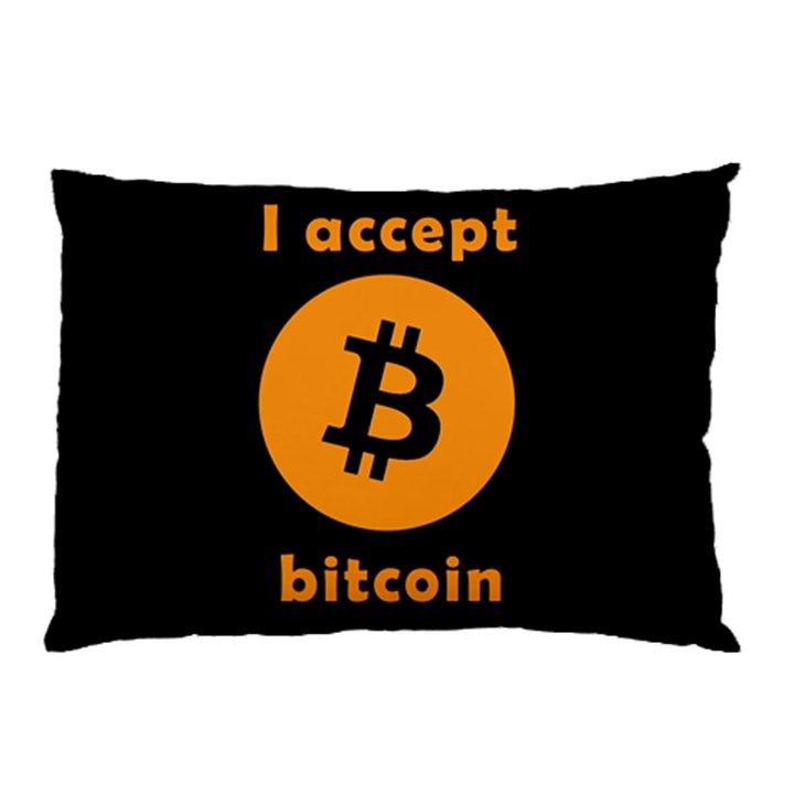 I accept bitcoin Pillow Case