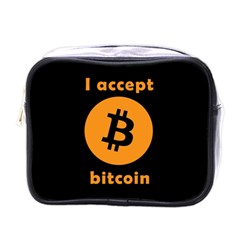 I accept bitcoin Mini Toiletries Bags