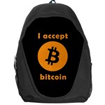 I accept bitcoin Backpack Bag Front