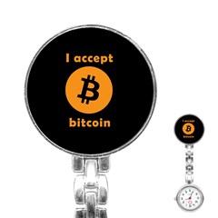 I accept bitcoin Stainless Steel Nurses Watch