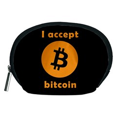 I accept bitcoin Accessory Pouches (Medium) 